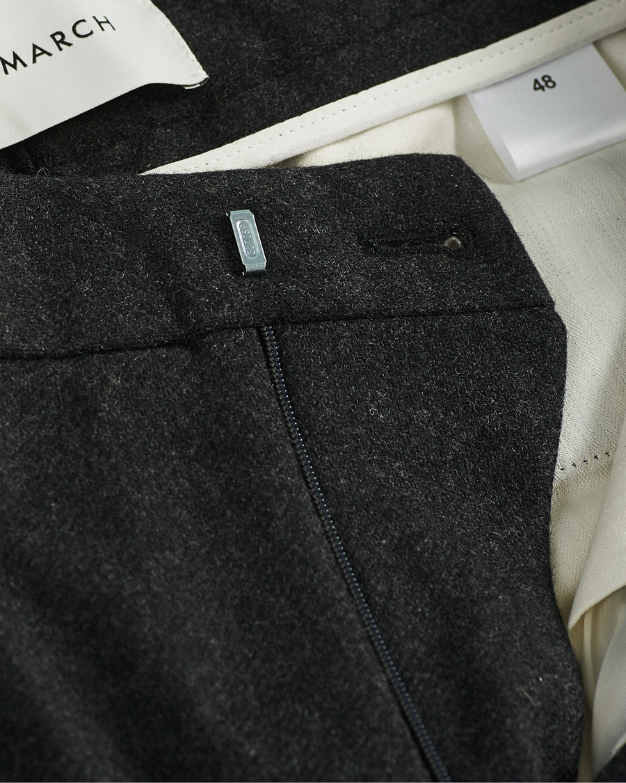 Herren | Hosen | A Day's March | Crovie Wool Trousers Grey Melange
