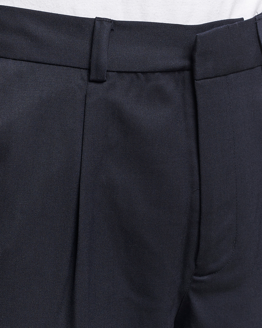 Herren | Hosen | A Day's March | Smart Trousers Wool Twill Navy