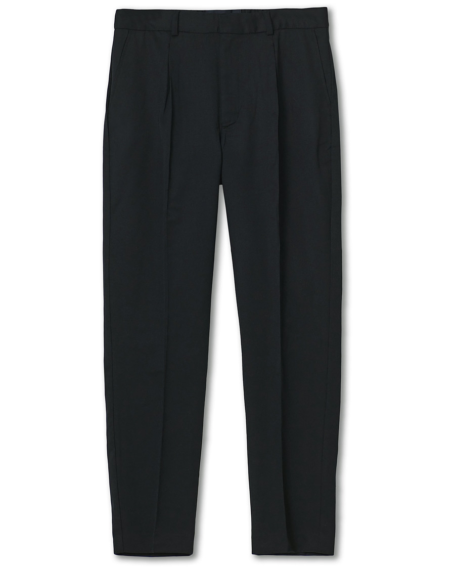 Herren | Hosen | A Day's March | Smart Trousers Wool Twill Black