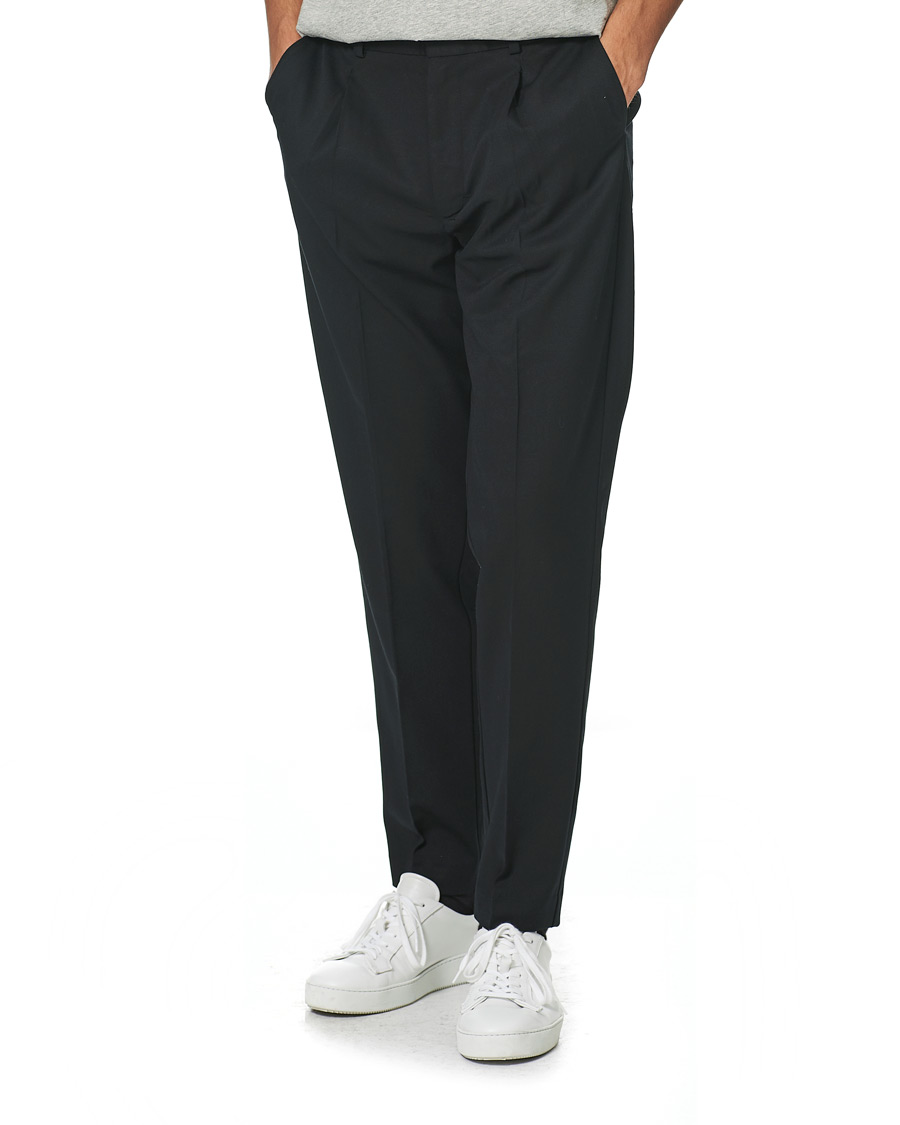 Herren | Hosen | A Day's March | Smart Trousers Wool Twill Black