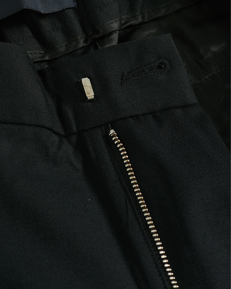 Herren | Hosen | A Day's March | Smart Trousers Wool Twill Black