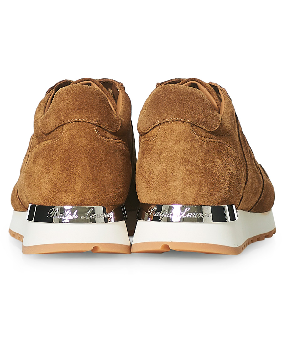 Herren | Ralph Lauren Purple Label Ethan Running Sneakers Brown Suede | Ralph Lauren Purple Label | Ethan Running Sneakers Brown Suede