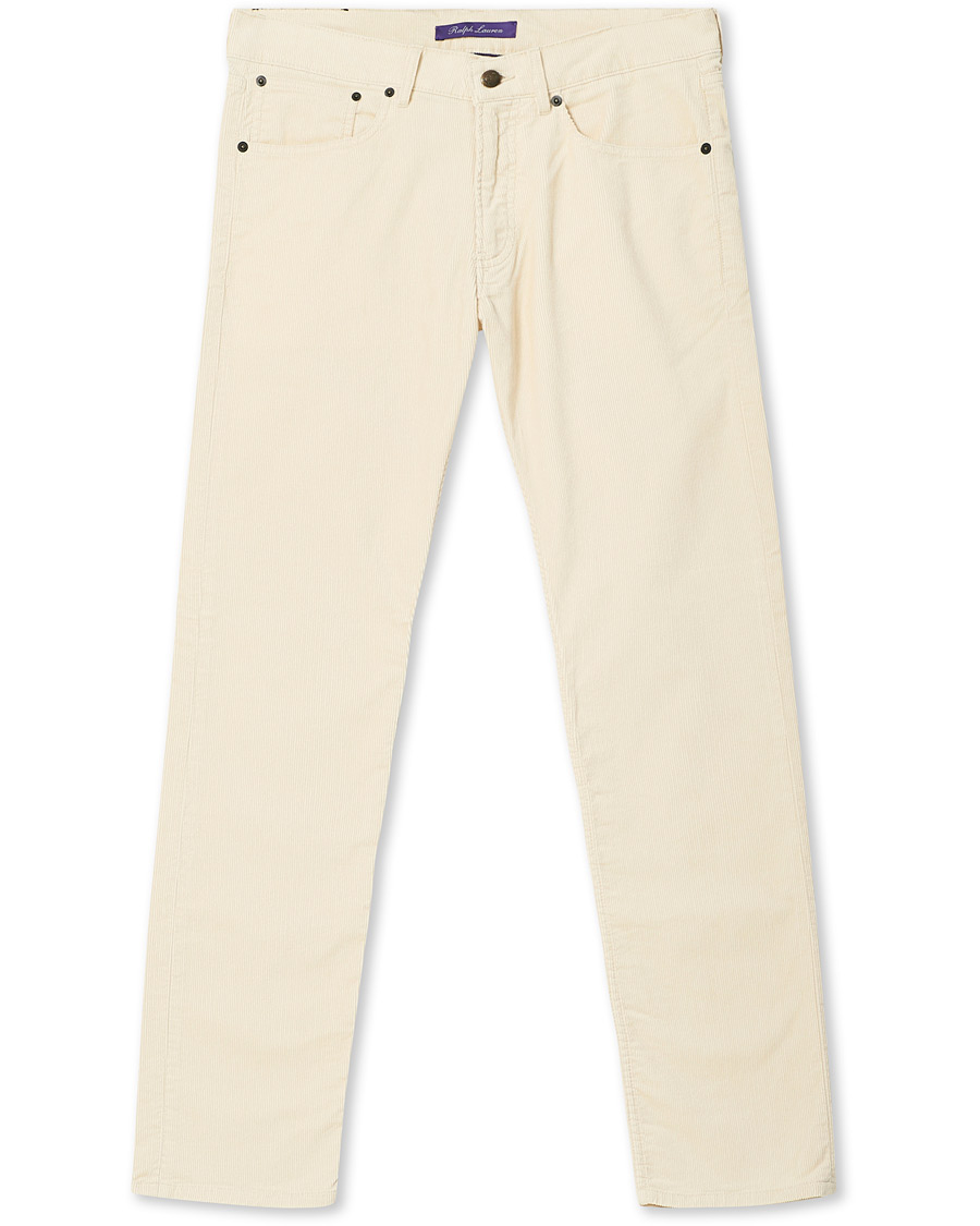 Herren | Hosen | Ralph Lauren Purple Label | 5-Pocket Corduroy Pants Cream