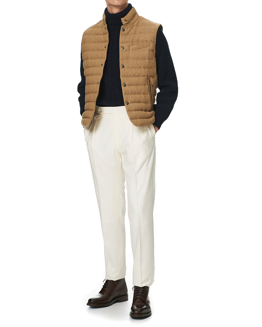 Herren | Jacken | Ralph Lauren Purple Label | Whitwell Wool Tweed Down Vest Classic Camel