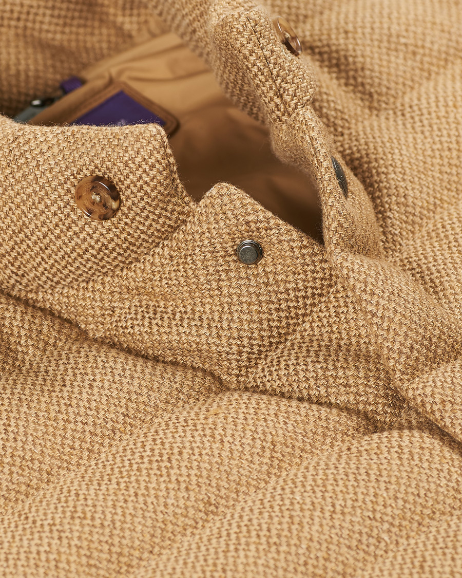 Herren | Jacken | Ralph Lauren Purple Label | Whitwell Wool Tweed Down Vest Classic Camel