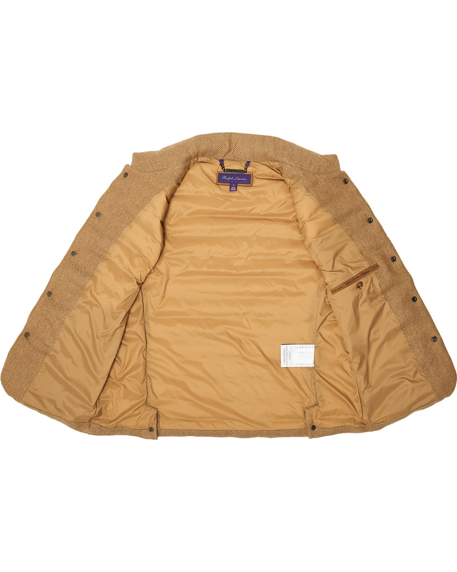 Herren | Jacken | Ralph Lauren Purple Label | Whitwell Wool Tweed Down Vest Classic Camel
