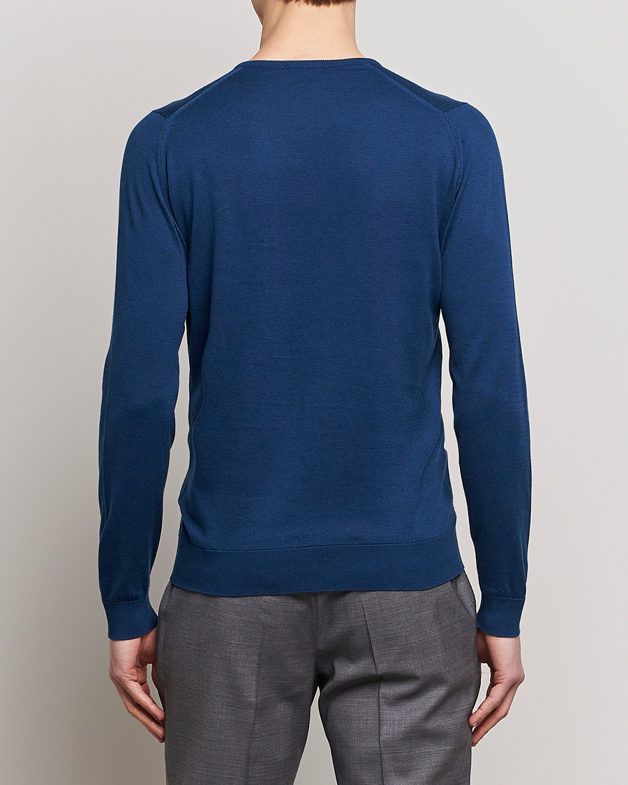 Herren | Pullover | John Smedley | Hatfield Sea Island Crew Neck Indigo