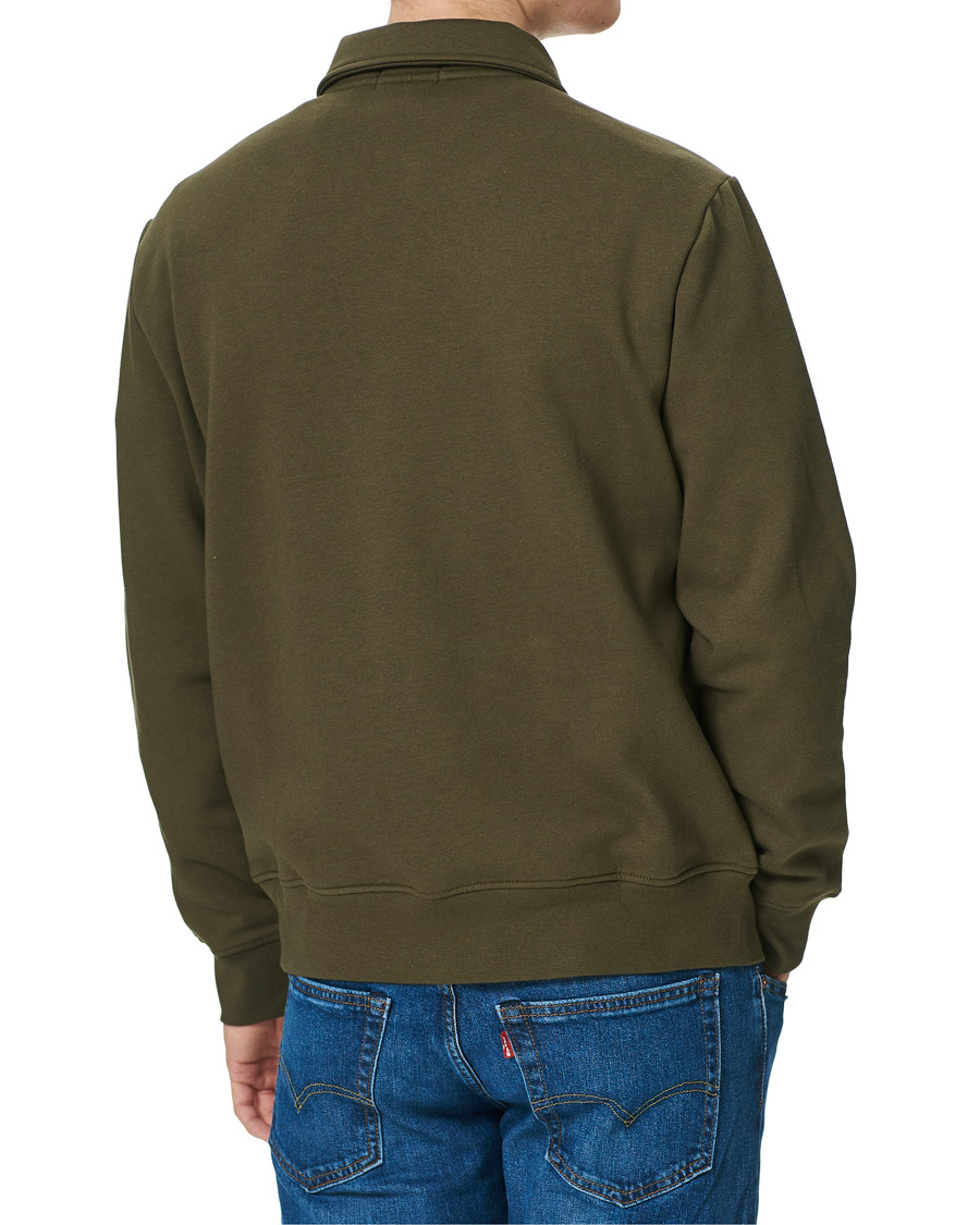 Herren | Pullover | Polo Ralph Lauren | Graphic Fleece Half Zip Sweater Defender Green