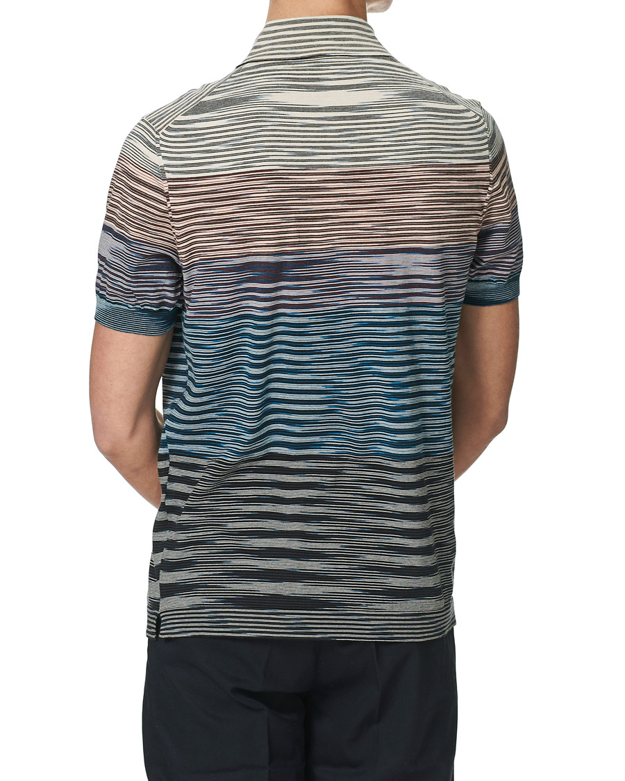 Herren | Poloshirts | Missoni | Degradé Knitted Short Sleeve Polo Multicolour
