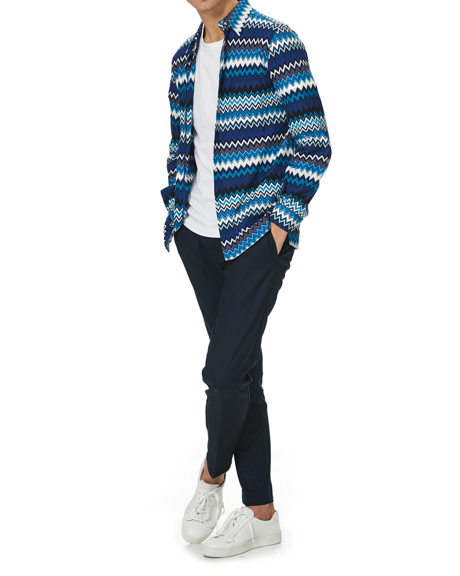 Herren | Hemden | Missoni | Zig Zag Print Shirt Navy