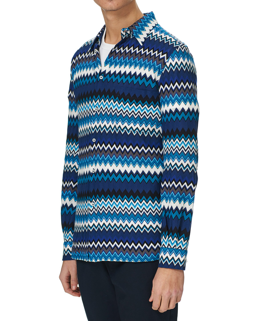 Herren | Hemden | Missoni | Zig Zag Print Shirt Navy