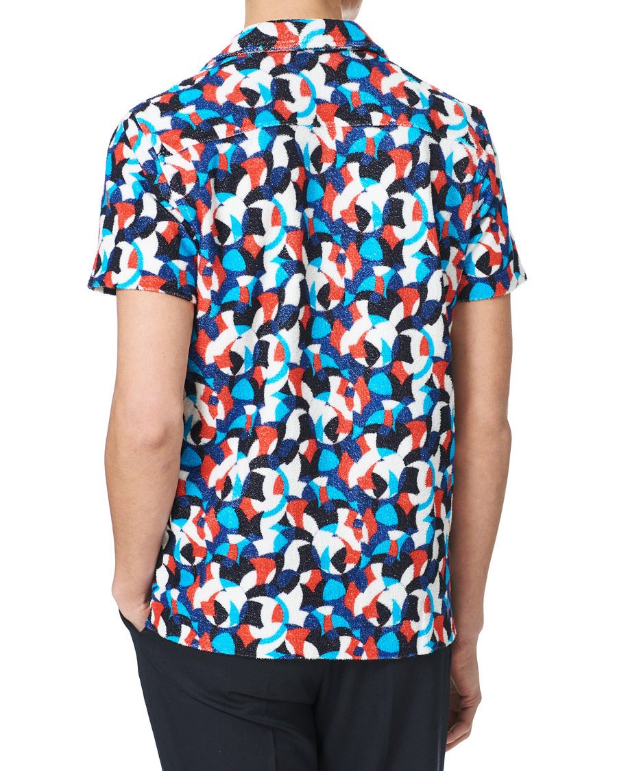 Herren | Poloshirts | Orlebar Brown | Travis Towelling Moissan Red/Blue