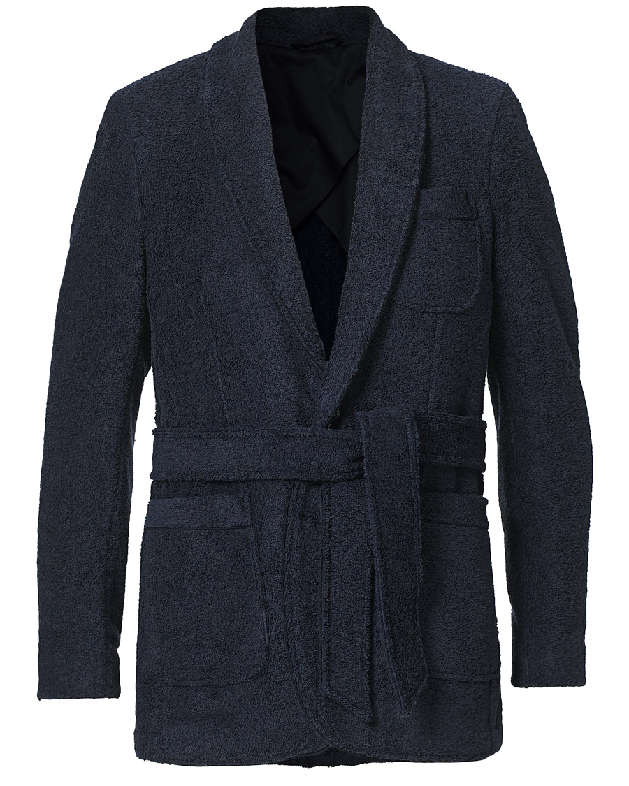 Herren | Pullover | Orlebar Brown | Darvill Cotton Terry Cardigan Ink
