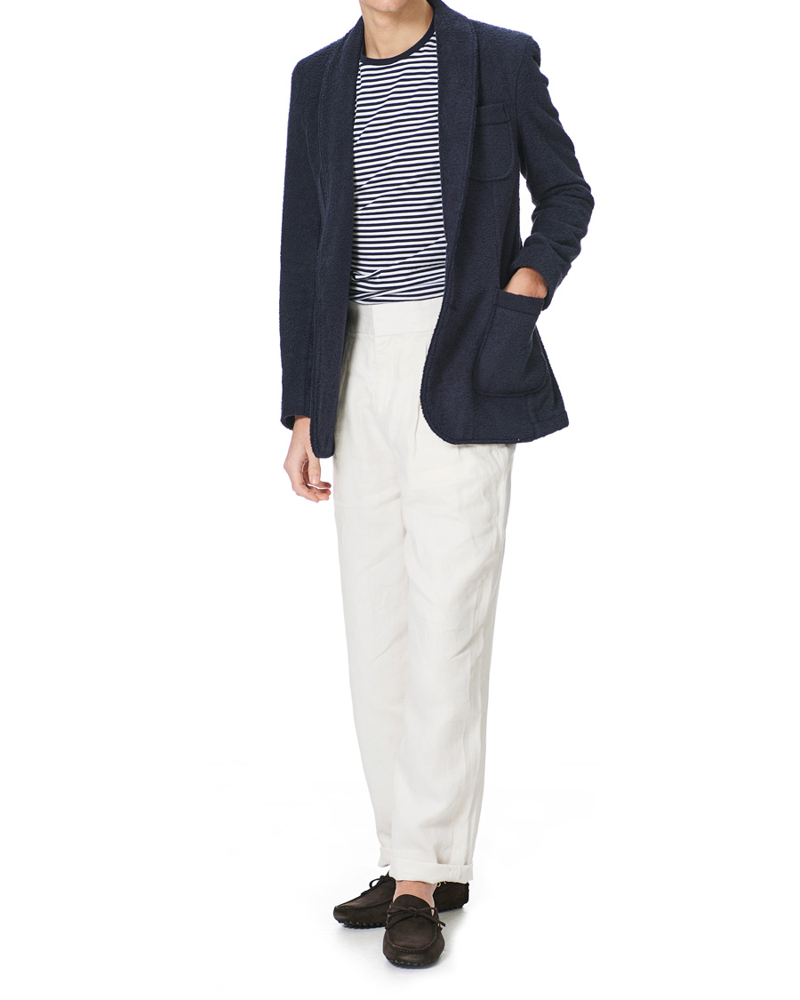 Herren | Pullover | Orlebar Brown | Darvill Cotton Terry Cardigan Ink