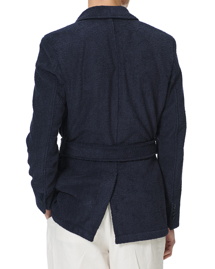 Herren | Pullover | Orlebar Brown | Darvill Cotton Terry Cardigan Ink
