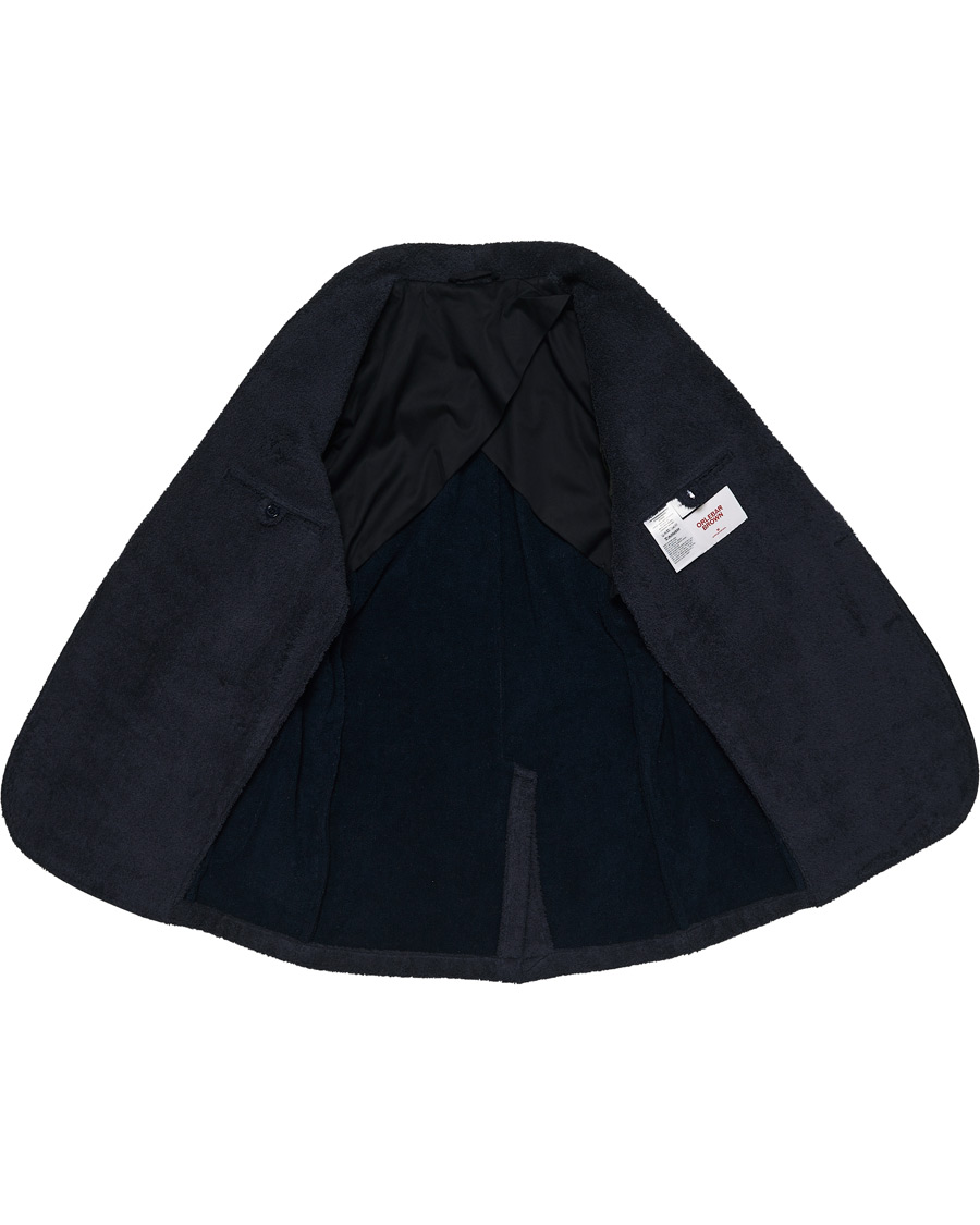 Herren | Pullover | Orlebar Brown | Darvill Cotton Terry Cardigan Ink