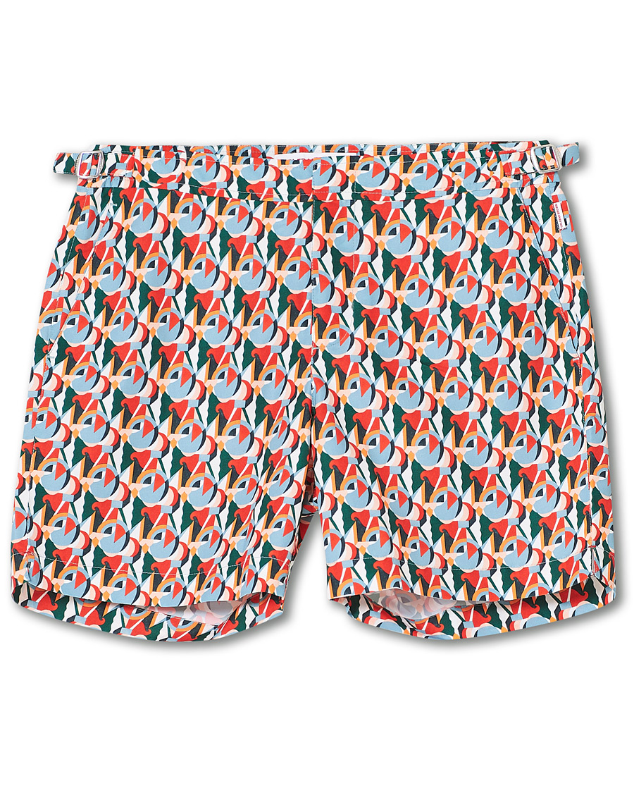 Herren | Badehosen | Orlebar Brown | Bulldog Reuleaux Swim Shorts Red/Racing Green