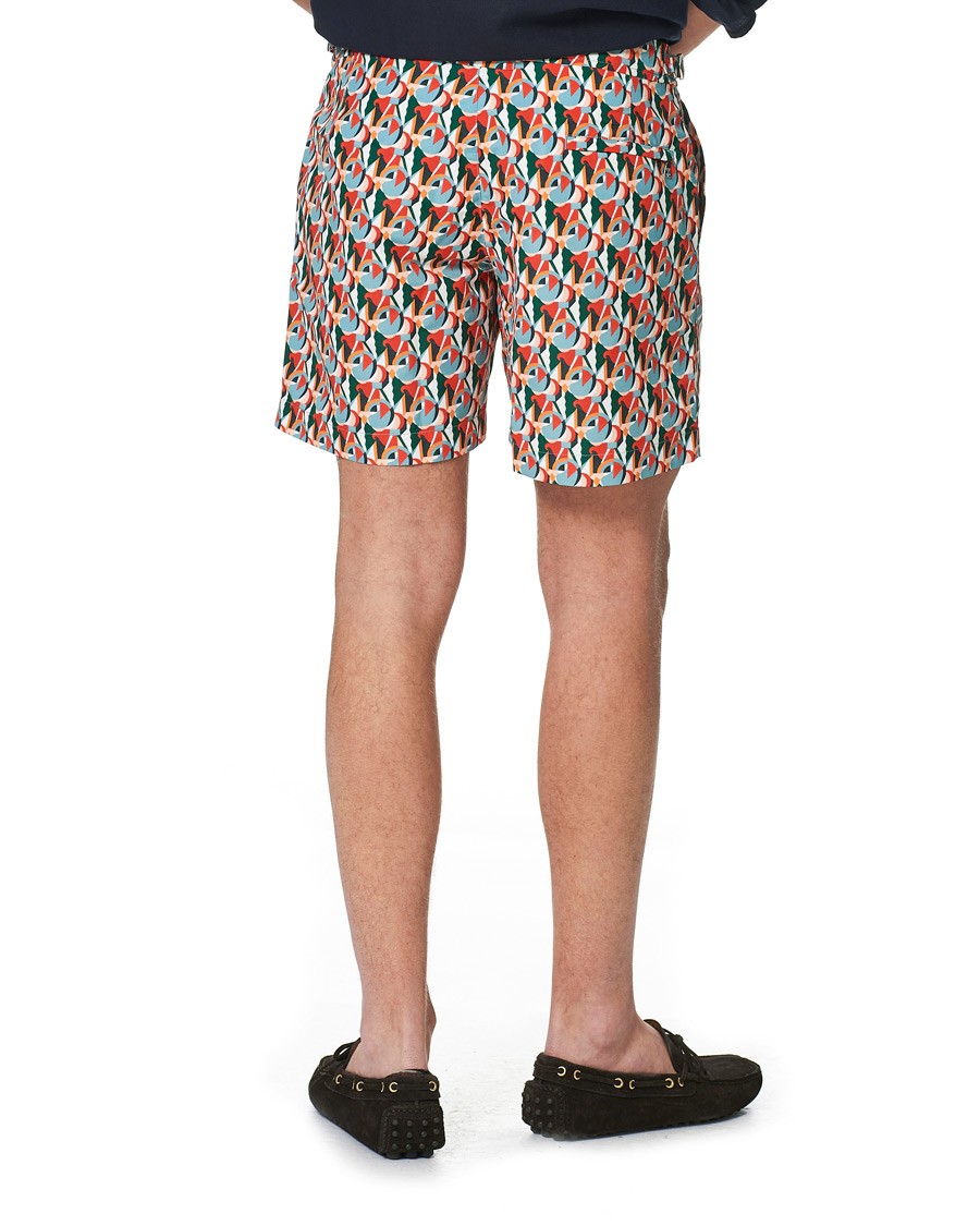 Herren | Badehosen | Orlebar Brown | Bulldog Reuleaux Swim Shorts Red/Racing Green
