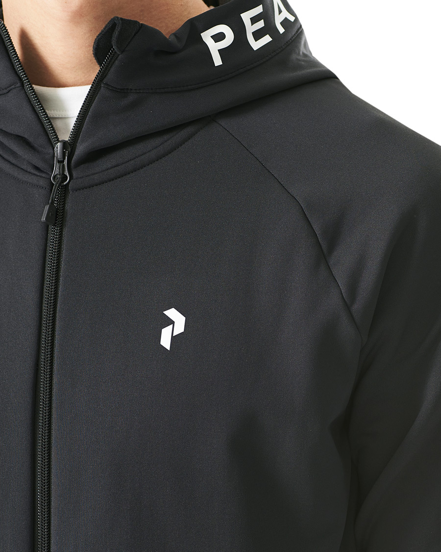 Herren | Pullover | Peak Performance | Rider Zip Hood Fleece Black