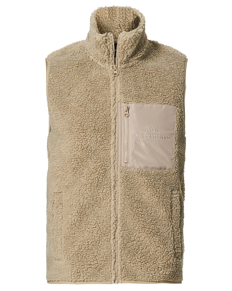 Herren | Jacken | Peak Performance | Pile Fleece Vest True Beige