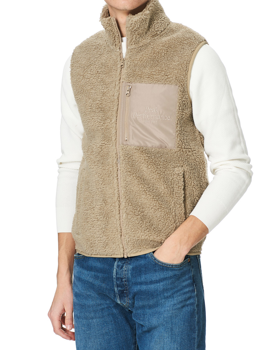 Herren | Jacken | Peak Performance | Pile Fleece Vest True Beige