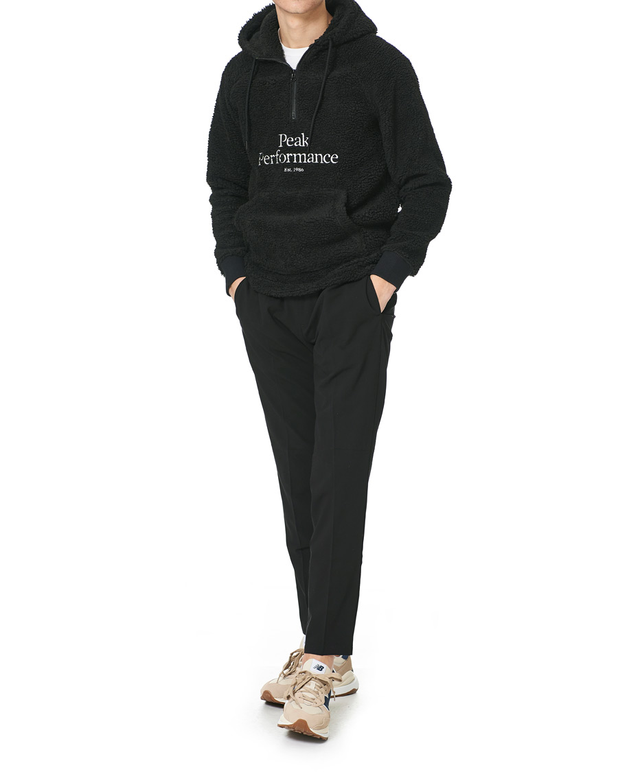 Herren | Pullover | Peak Performance | Pile Fleece Half Zip Hood Black