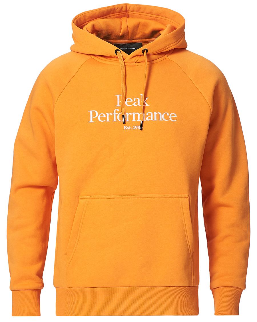 Herren | Pullover | Peak Performance | Original Logo Hoodie Orange Flare