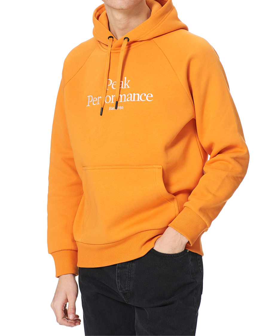 Herren | Pullover | Peak Performance | Original Logo Hoodie Orange Flare
