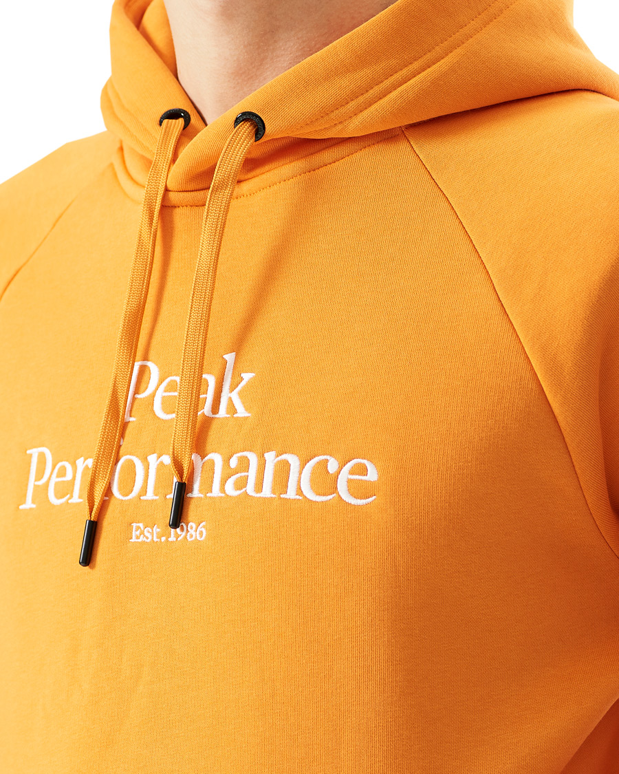 Herren | Pullover | Peak Performance | Original Logo Hoodie Orange Flare