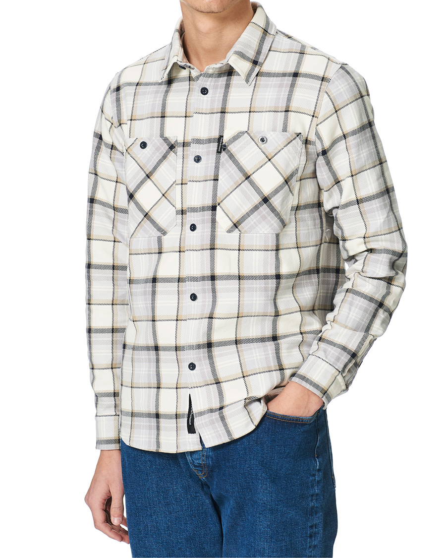 Herren | Hemden | Peak Performance | Cotton Check Shirt Creme Beige