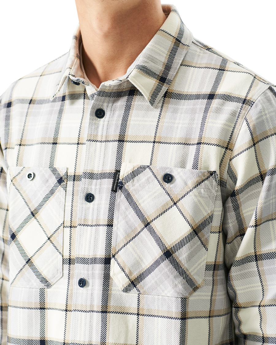 Herren | Hemden | Peak Performance | Cotton Check Shirt Creme Beige