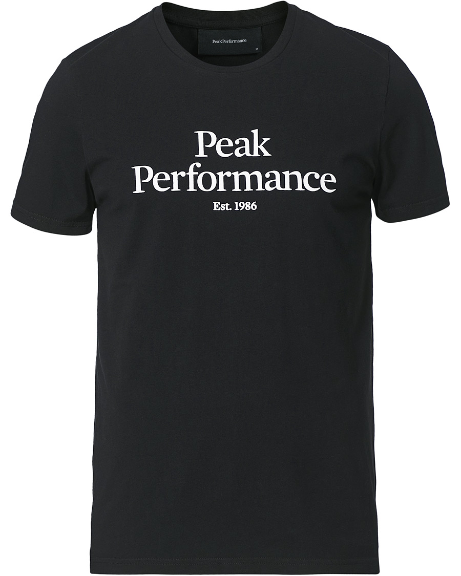 Herren | T-Shirts | Peak Performance | Original Logo Crew Neck Tee Black