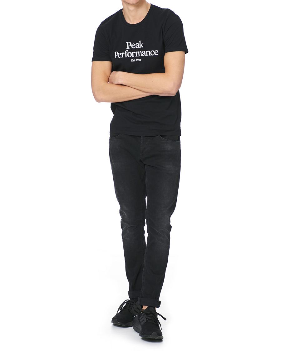 Herren | T-Shirts | Peak Performance | Original Logo Crew Neck Tee Black