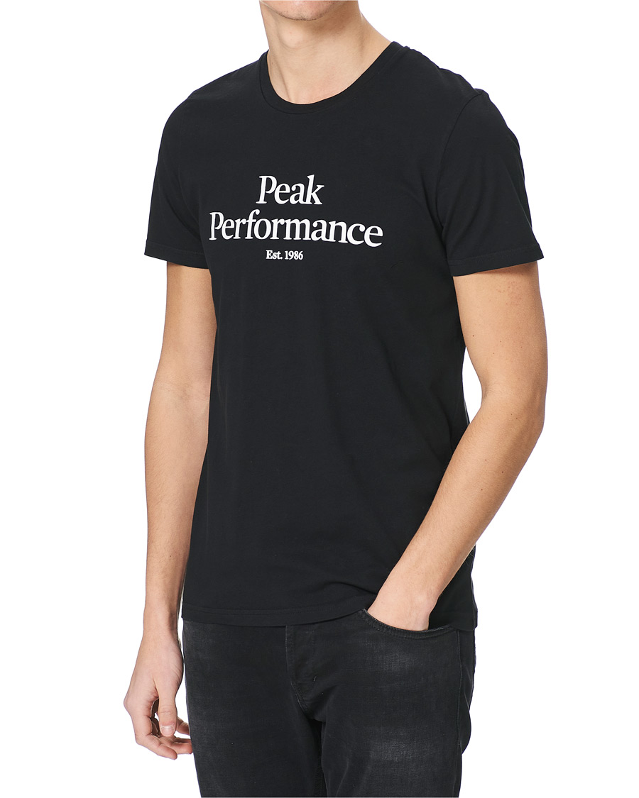 Herren | T-Shirts | Peak Performance | Original Logo Crew Neck Tee Black
