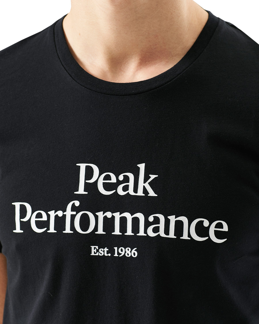Herren | T-Shirts | Peak Performance | Original Logo Crew Neck Tee Black
