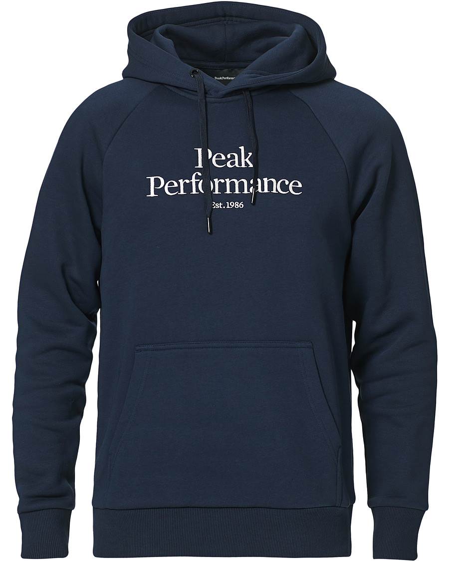 Herren | Pullover | Peak Performance | Original Logo Hoodie Blue Shadow