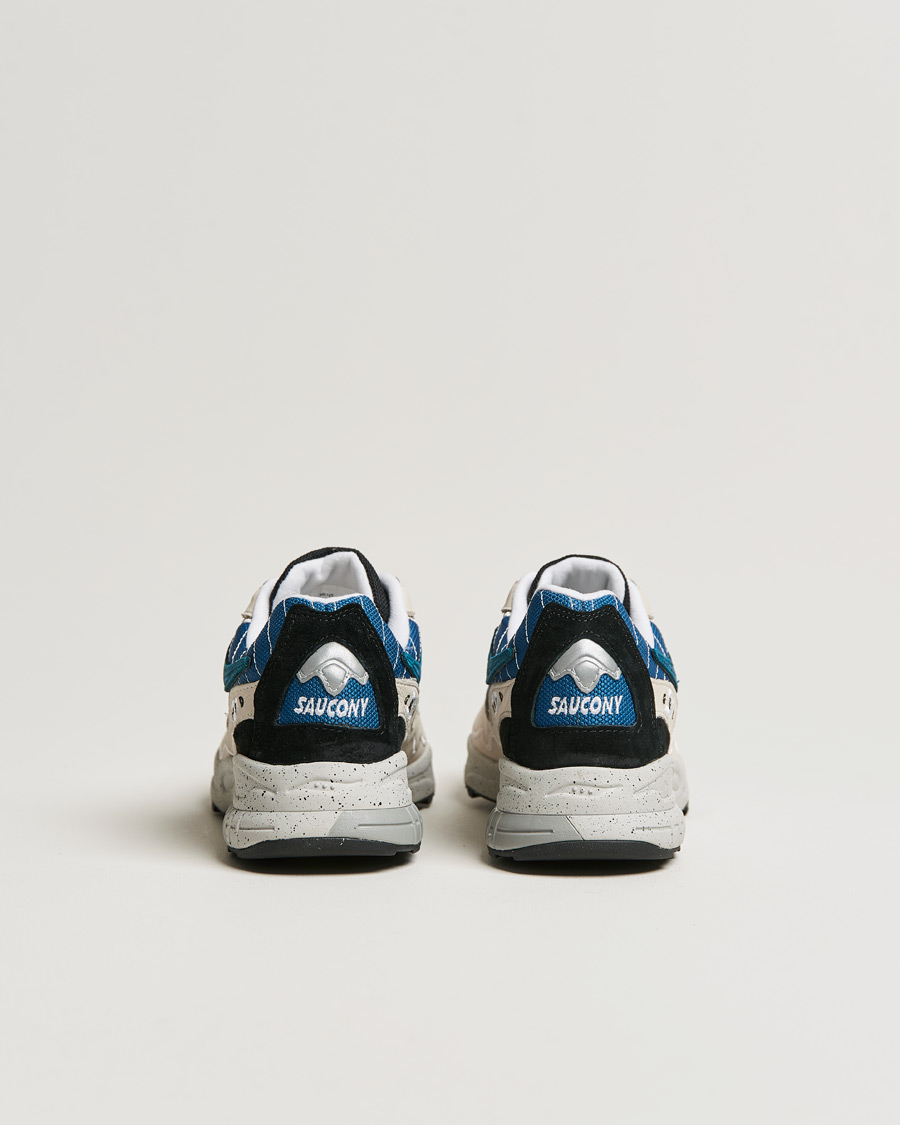 Herren | Saucony Grid Hurricane Sneaker Cream/Blue | Saucony | Grid Hurricane Sneaker Cream/Blue