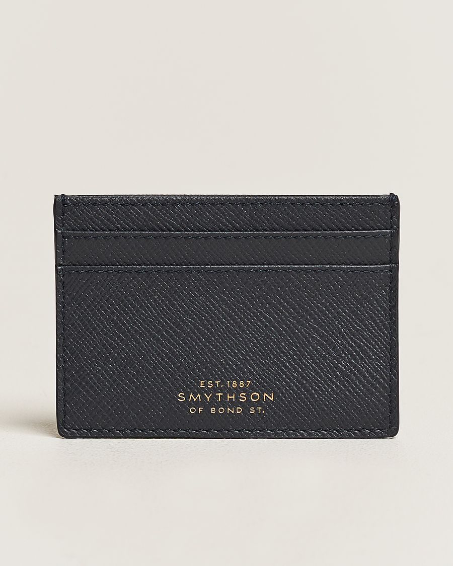Herren | Geldbörsen | Smythson | Panama Flat Cardholder Navy