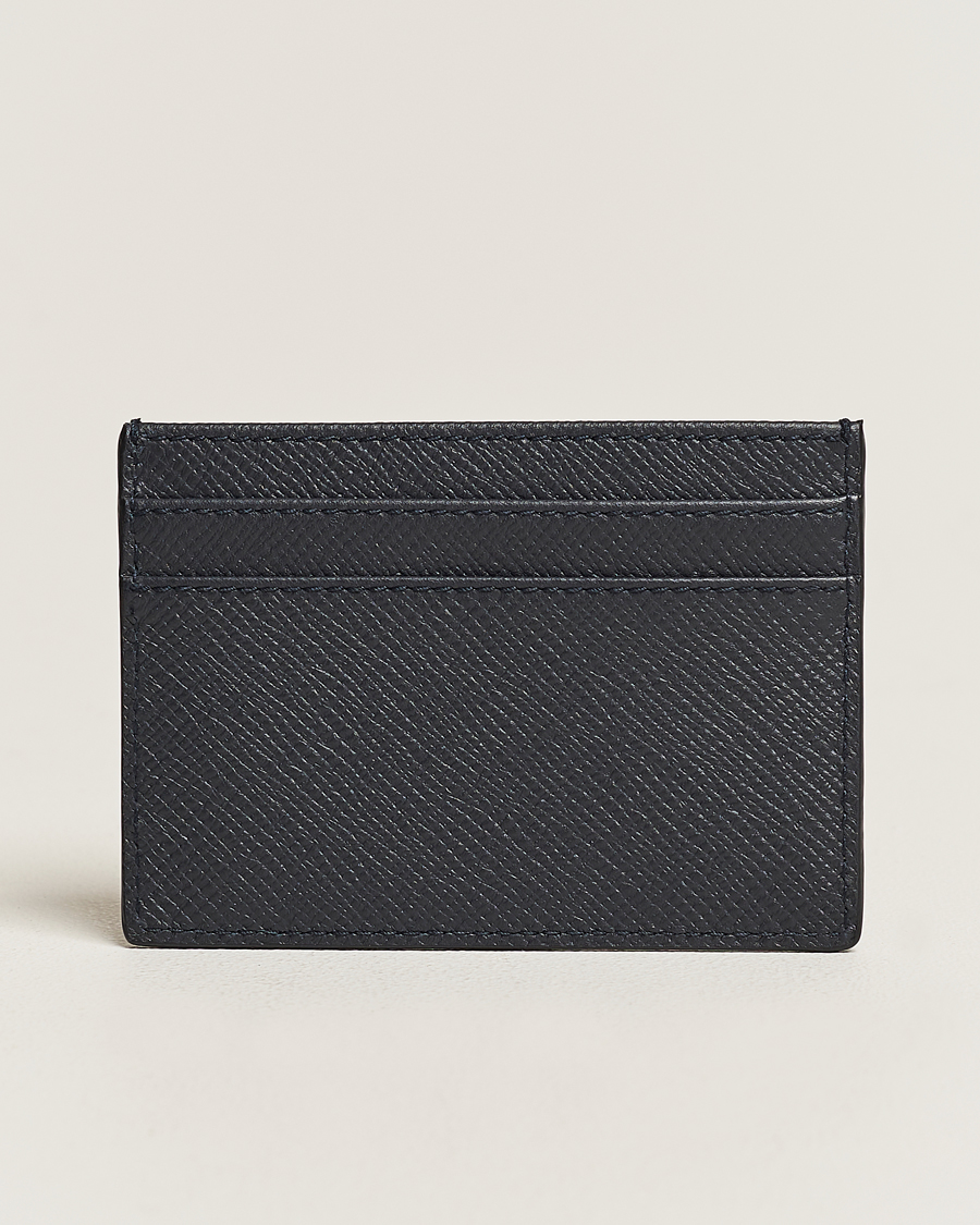 Herren | Geldbörsen | Smythson | Panama Flat Cardholder Navy