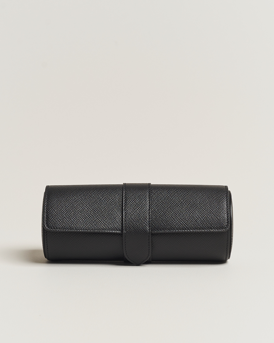 Herren | Für das Zuhause | Smythson | Panama Travel Watch Roll Black