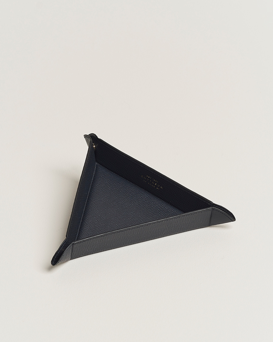 Herren | Smythson Panama Leather Coin Tray Navy | Smythson | Panama Leather Coin Tray Navy
