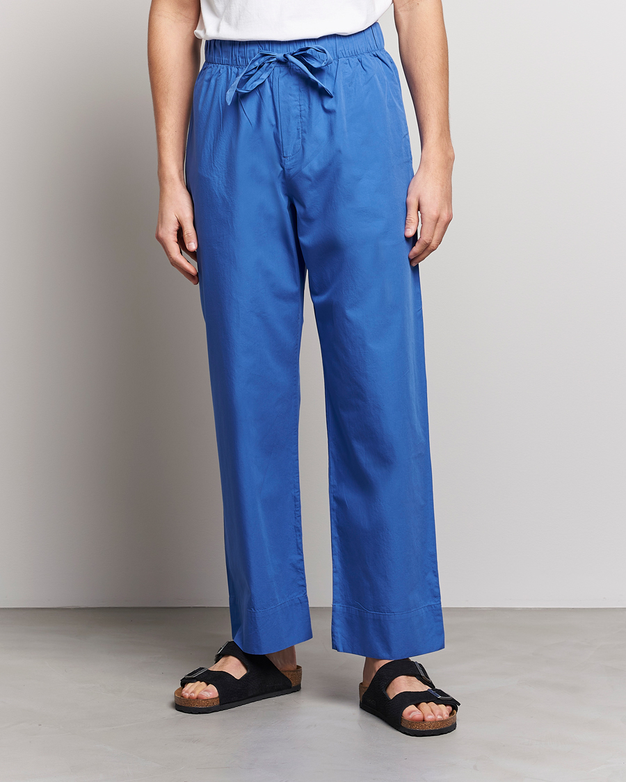 Herren | Pyjama Hosen | Tekla | Poplin Pyjama Pants Royal Blue