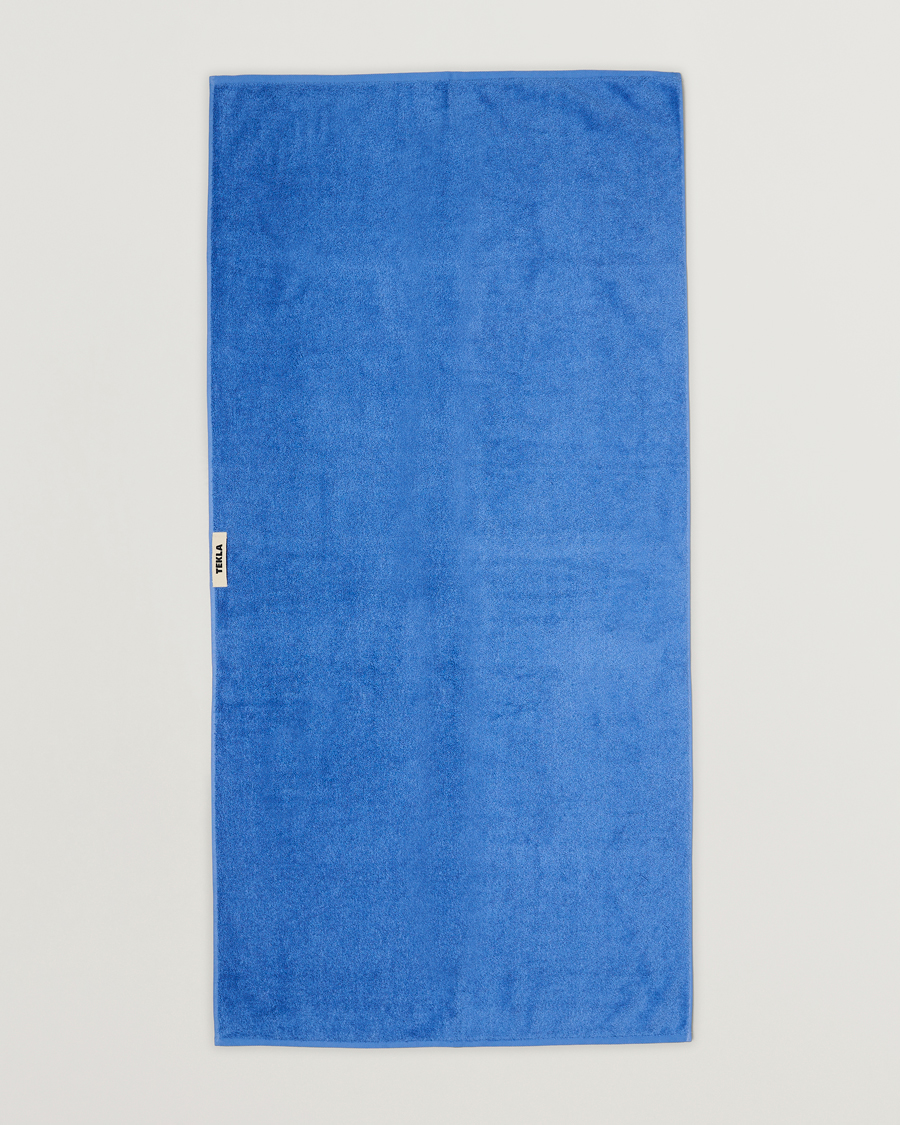 Herren | New Nordics | Tekla | Organic Terry Bath Towel Clear Blue