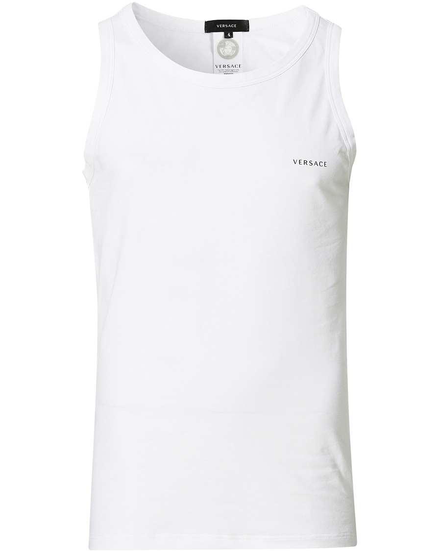 Herren | T-Shirts | Versace | Logo Tank Top White