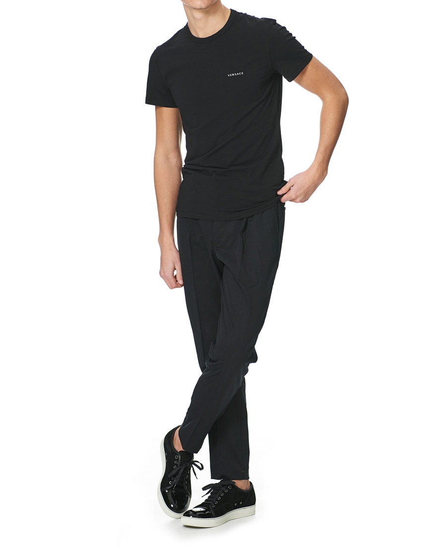 Herren | T-Shirts | Versace | 2-Pack Logo Tee Black/White