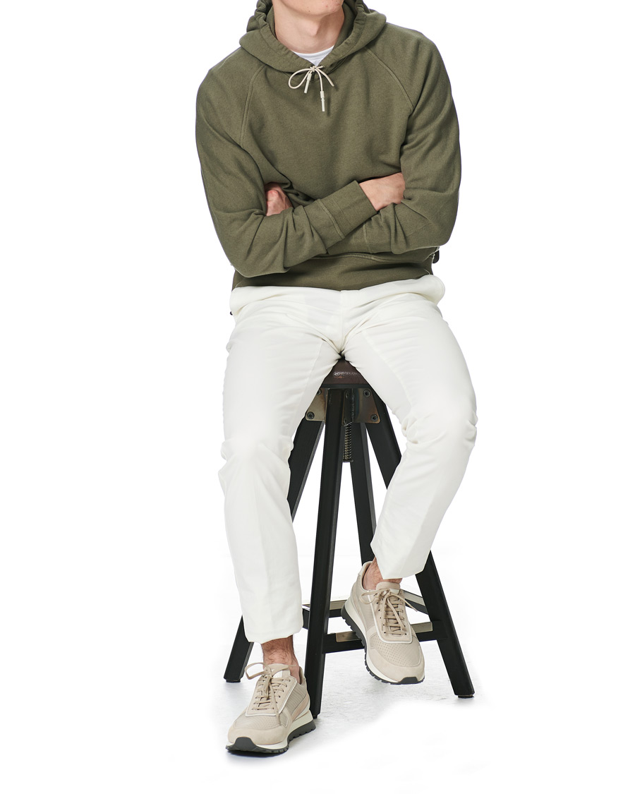 Herren | Pullover | Ermenegildo Zegna | Cotton/Cashmere Hoodie Sage Green