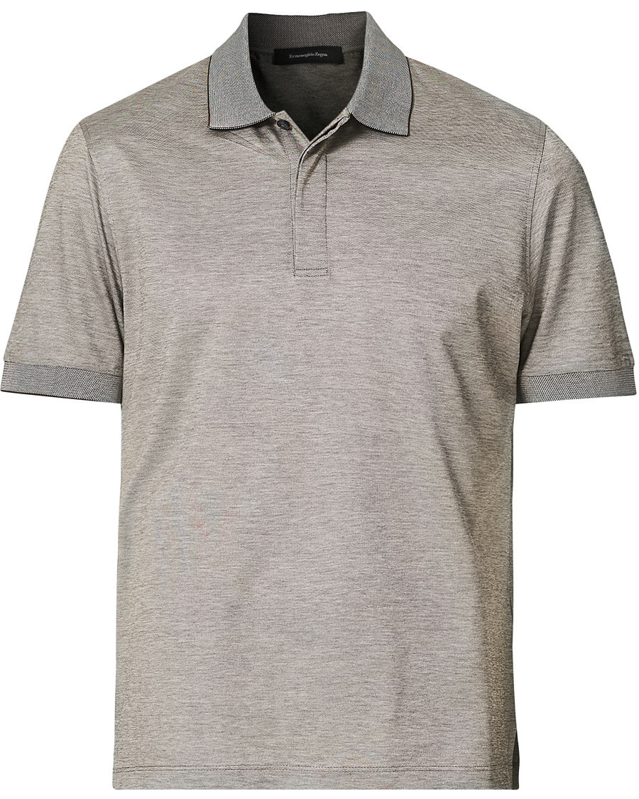 Herren | Poloshirts | Ermenegildo Zegna | Mercerized Cotton Polo Light Grey