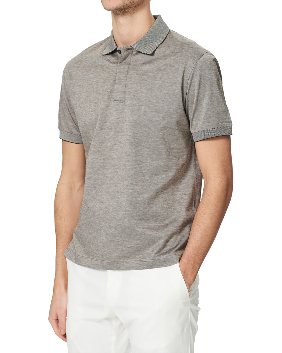 Herren | Poloshirts | Ermenegildo Zegna | Mercerized Cotton Polo Light Grey