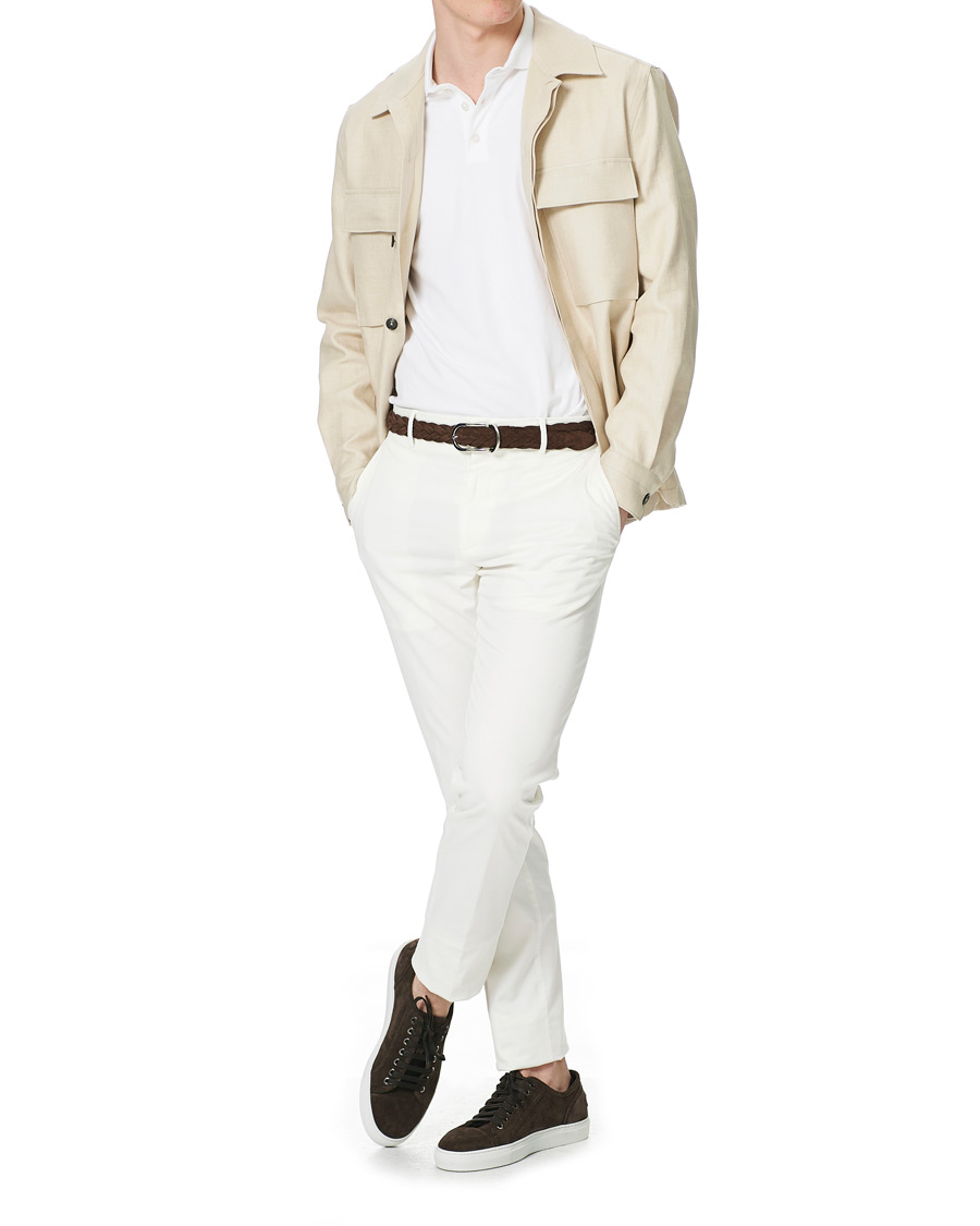 Herren | Hemden | Ermenegildo Zegna | Linen Shirt Jacket Light Beige