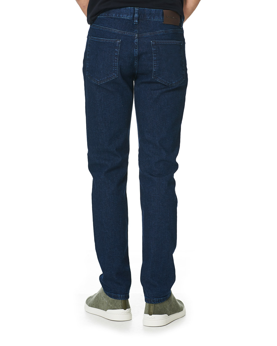Herren | Jeans | Ermenegildo Zegna | Slim Fit Stretch Jeans Dark Indigo